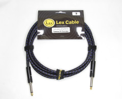 Гитарный кабель Lex Cable Classique черно-синий (прямой-прямой)