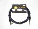 Гитарный кабель Lex Cable Classique черно-синий (прямой-угловой)