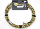 Гитарный кабель Lex Cable Classique твидовый желтый (прямой-угловой) Гитарный кабель Lex Cable Classique твидовый желтый (прямой-угловой)
