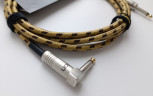 Гитарный кабель Lex Cable Classique твидовый желтый (прямой-угловой) Гитарный кабель Lex Cable Classique твидовый желтый (прямой-угловой)